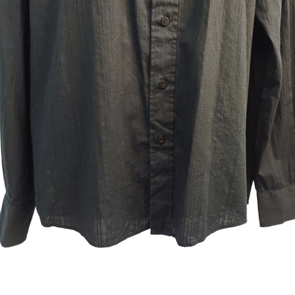 Eighty Eight Men's Black Blue Embellished Button Down Shirt Size L - Picture 4 of 7